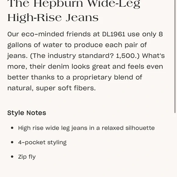 DL1961 Hepburn Wide-Leg High-Rise Jeans